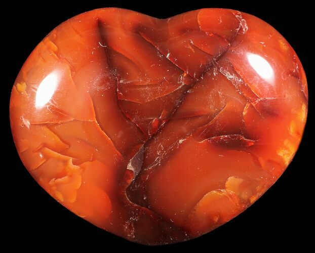 Colorful Carnelian Agate Heart #59565